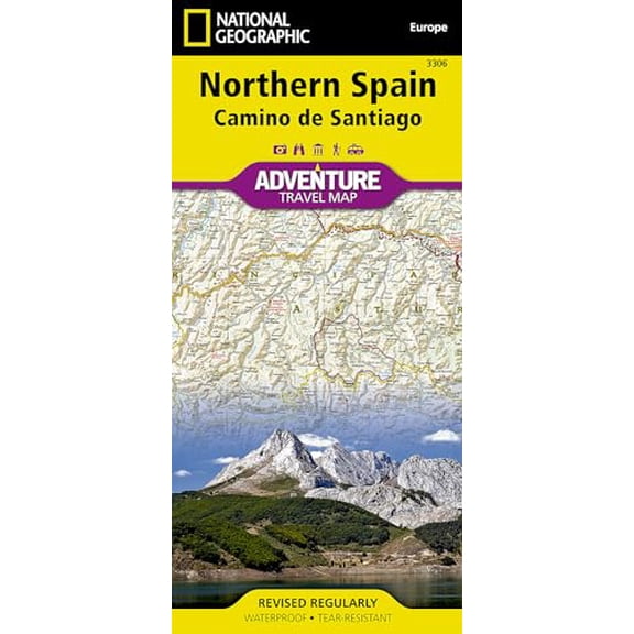 Pre-Owned Northern Spain: Camino de Santiago Map (National Geographic Adventure Map, 3306), 9781566955386, 1566955386, Paperback, 2022 edition
