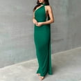 thumbnail image 4 of WTXUE Robes d'Été pour Femmes, Robe Moulante Sans Manches à Dos Ouvert pour Femmes, Robe Maxi Élégante pour Sorties, Fête, Cocktail, Longue, Robe Dos Nu, Robe Verte, Vert G, 4 of 8