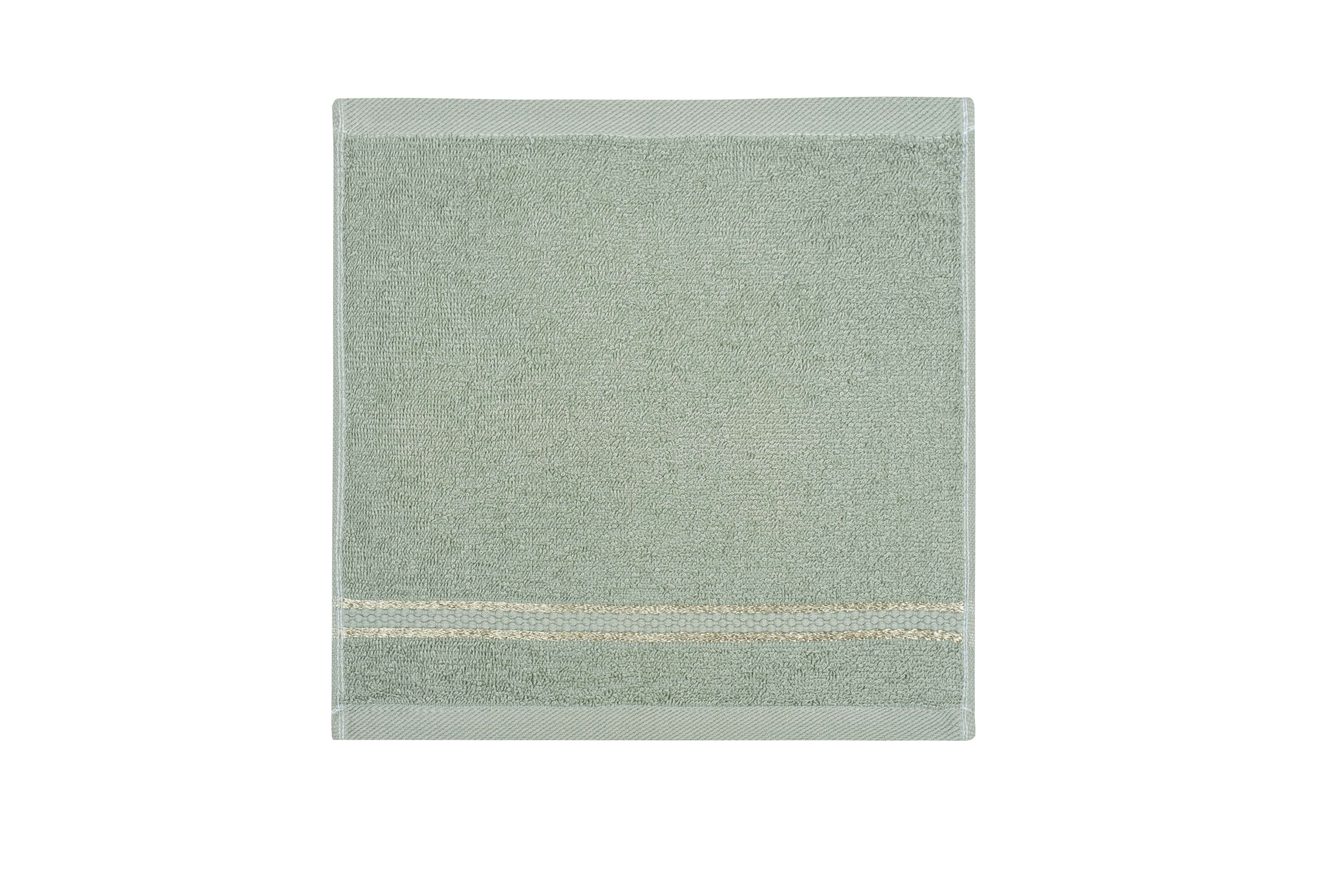 Dewall Maisons Premium Soft Green 24-Piece Washcloth Set - Premium 100% Cotton, 12" x 12" Size - Soft, Durable Towels for Body, Face, Hands - Ideal for Home & Spa Premium
