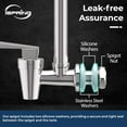 thumbnail image 2 of iSpring Sight Glass Spigot with A Clear View Water Level, Compatible with Berkey® and Waterdrop® Gravity-Fed Water Filtration System, Stainless Steel Food-Grade Material, 2 of 5
