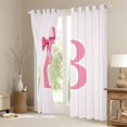 thumbnail image 3 of Manfei Bow Initial Letter B Blackout Curtains Set of 2 (52x84 Each),Kawaii Bowtie Ribbon Window Curtains,Girls Pink Bowknot Curtains and Drapes For Princess,Breathable Bedroom Decoration, 3 of 6