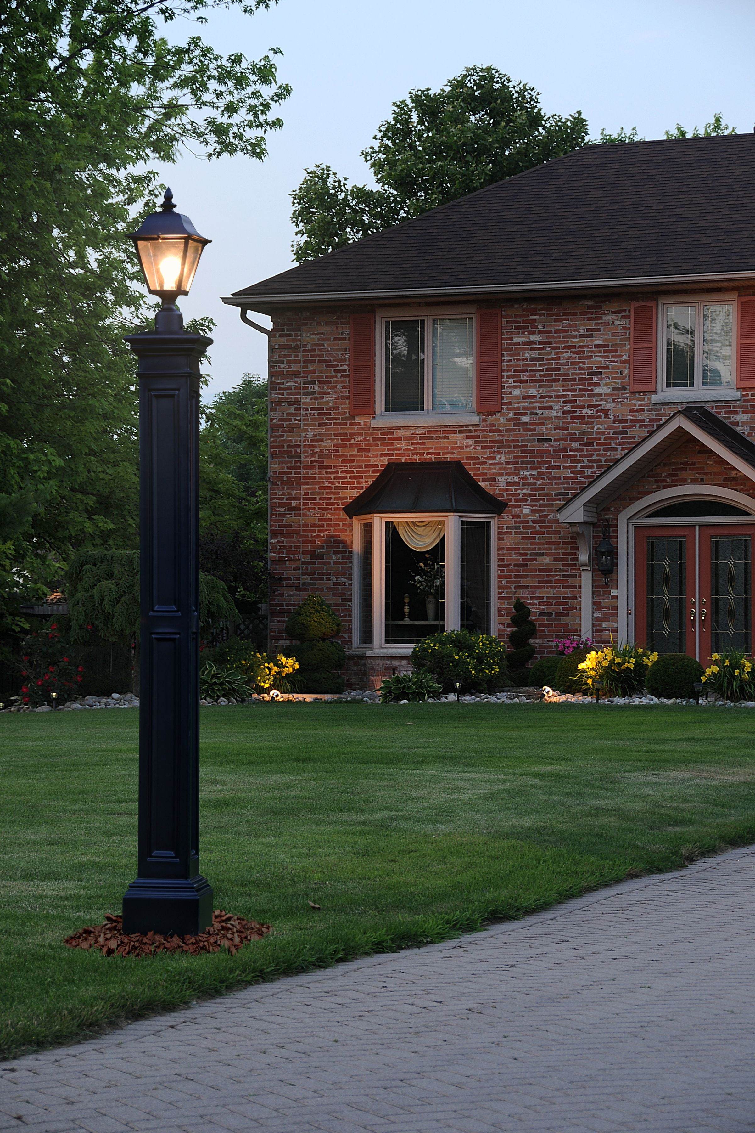 Mayne Liberty Lamp Post - Decorative Post Only - Polyethylene - With ...