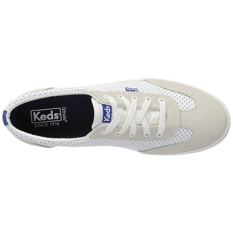 Keds Women's Tournament Retro Court Perf Leather Fashion Sneaker