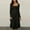 Black, variant on Spring Dresses for Women Fashion 2026 Square Neck Long Sleeve Casual A-Line Midi Dress Beige XXL
