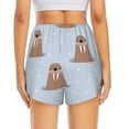 thumbnail image 2 of Lsque Playful Walrus Wonders Printed Women's Running Shorts with Liner Pockets,Elastic Quick Dry Workout Athletic Gym Yoga Shorts,Womens High Waist Shorts-XX-Large, 2 of 9