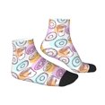 thumbnail image 3 of Bingfone Donuts And Coffee Design Patterned Men'S Women'S Casual Cotton Socks, 3 of 9