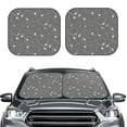 thumbnail image 2 of Wukai Airplane Routes Around The World Car Front Windshield Sun Shade,Sun Visor Shield Block Automotive Interior Protector Blocks UV Rays-Small, 2 of 6