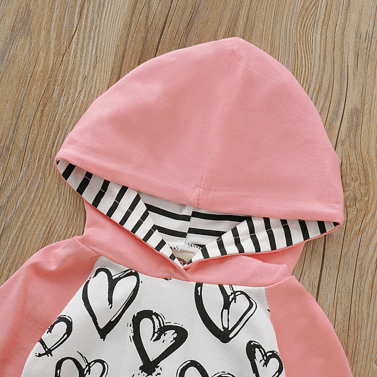  CETEPY Baby Girl Clothes Outfits Newborn Infant Long Sleeve  Hoodie + Pants + Headbands Pink Lepoard 3-6 Months/70cm : Clothing, Shoes &  Jewelry