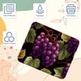 thumbnail image 3 of Grape Printed Square Desk Pad Mouse Pad Desk Mat Non-Slip Rubber Bottom – 8.3x9.8 Inch – Suitable for Office and Gaming, 3 of 6