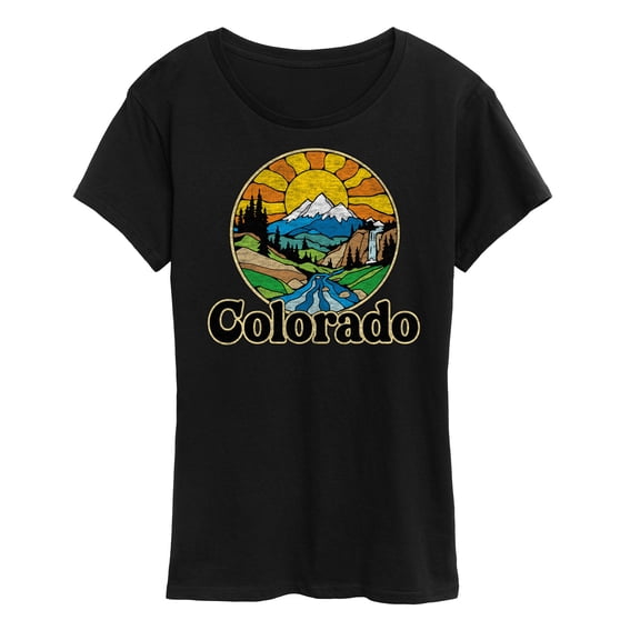 Instant Message - Groovy Colorado - Vacation Destination - Women's Short Sleeve Graphic T-Shirt