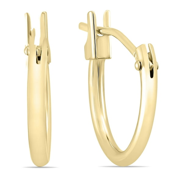 SZUL Women's 14K Yellow Gold 12MM Hoop Earrings (1.5MM Gauges)