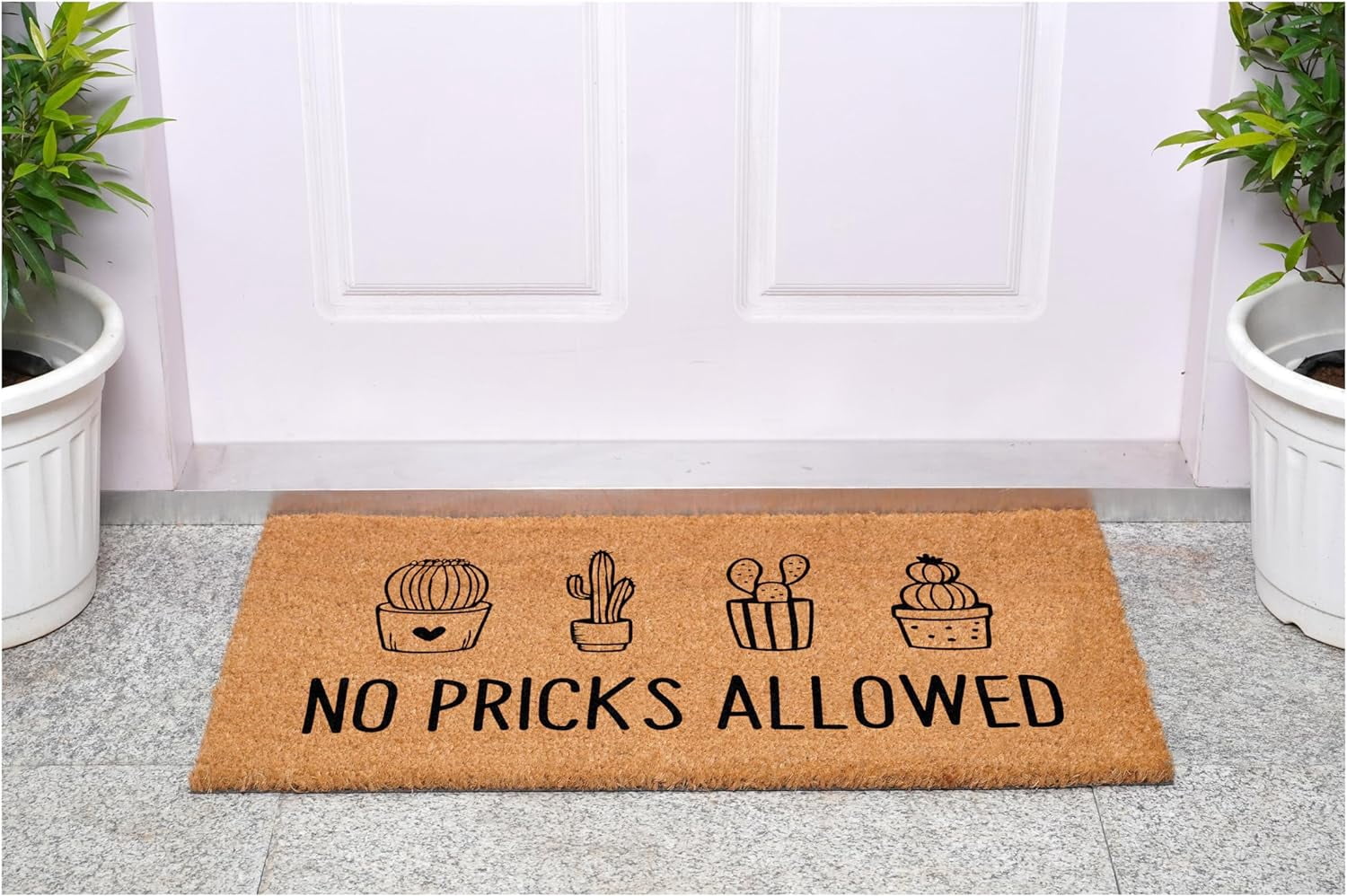 Calloway Mills 113461729 No Pricks Allowed Doormat 17" x 29"