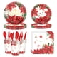 thumbnail image 2 of Christmas Themed Painting Holiday Disposable Tableware Party Supplies Holiday Party Decoration Set Christmas Decoration Disposable Tableware, 2 of 6