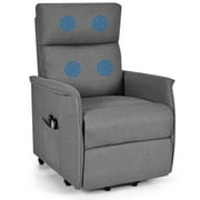 Topbuy Electric Power Lift Chair Massage Recliner Living Room Chair Padding Sofa W/Armchair