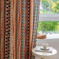 thumbnail image 4 of Cortinas Erbnaryx Boho, geométricas, semiopacas, 213 x 213 cm, color rojo, 4 of 7