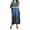 101-Blue, variant on Miss Lavish London Women’s Long Kaftan Dress – Plus Size Maxi Caftan, Full-Length Beach Cover Up, Boho Resort Wear, Modest Summer Dress for Vacation & Lounge-Blue,2XL