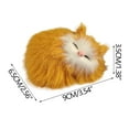 thumbnail image 3 of Ovzne Realistic Sleeping Stuffed Toy – Cute Figurine With Lifelike Design, Soft Safe Material, Interactive Sound Feature, Ideal For Collection Gifts, Versatile For Beds, Shelves, 3 of 5