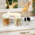 thumbnail image 4 of Yayeee 2 Pack Qtip Holder Bathroom Cotton Swab Canister with Lid Clear Dispenser Set, White Vegetables Pattern, 4 of 6