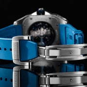 Boderry Skeleton Watches Mens Square Titanium Automatic Mechanical STORM Luxury Clock 100M Waterproof Mechanical Watch For Men