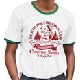 thumbnail image 2 of North Pole Brewing Co Ringer Tee Shirt Unisex Medium White/Kelly Green, 2 of 5