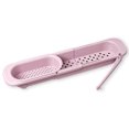 thumbnail image 1 of Almacenamiento Fregadero Estante Telescópico Drenador Drenador Organizador de gran capacidad PP Cocina Lavavajillas Colgando para RAPS Sponge Toalla Rosa seitruly  HA009838-02B, 1 of 6