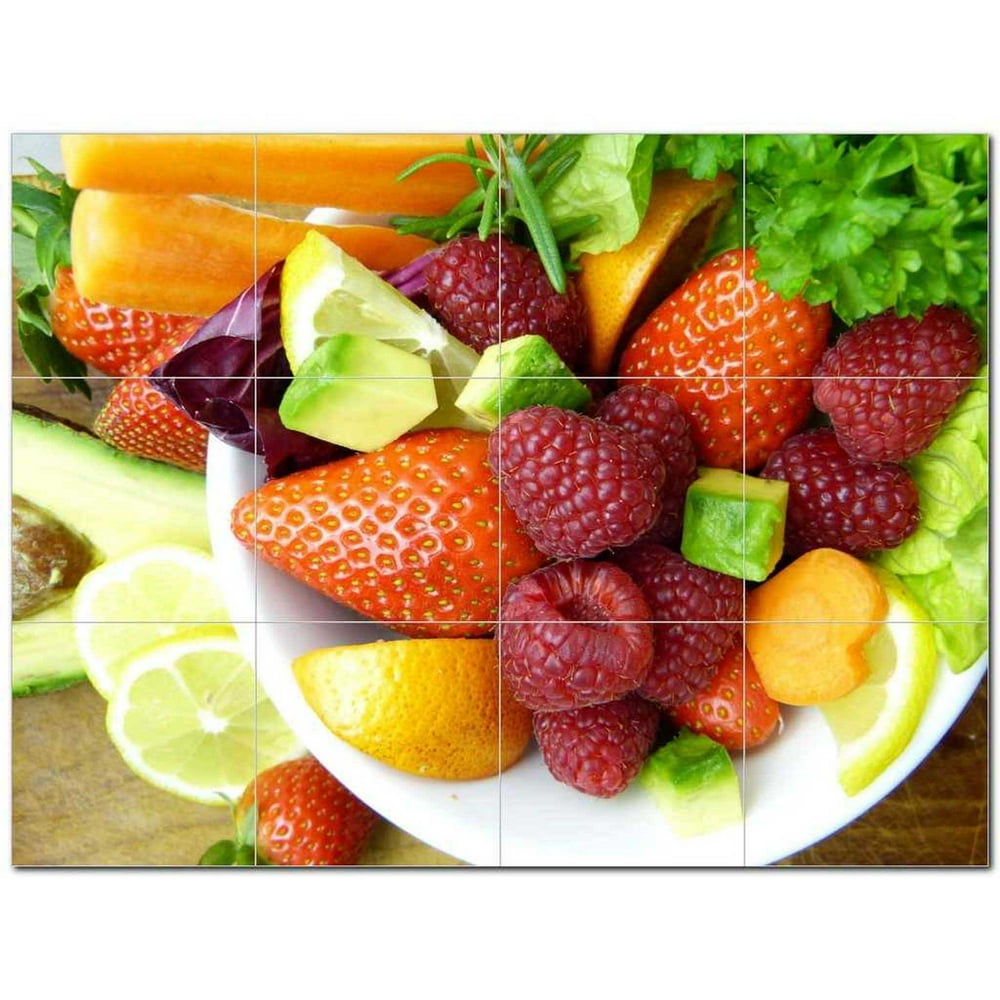 Fruit Food Ceramic Tile Mural Kitchen Backsplash Bathroom Shower 400630