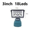 thumbnail image 1 of Outdoor Lighting 3 4 6 8inch 18V Battery Flashlight Battery Compatible Floodlight Handheld Spotlight 2800Lm 18W Output, 1 of 8
