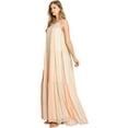 thumbnail image 2 of LOVE COLETTE Women's Boho Billowy Tent Maternity Maxi Dress (S, Orange), 2 of 5