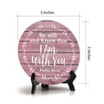 thumbnail image 4 of Round Be Still And Know That I Am With You Psalm 46:10 Blush Wood Color Circle Table Sign (5x5"), 4 of 4