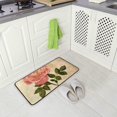 thumbnail image 2 of Vintage Rose Design Non-Slip Soft Kitchen Mats Bath Rug Runner Doormats Carpet for Home Decor, 39" X 20", 2 of 6
