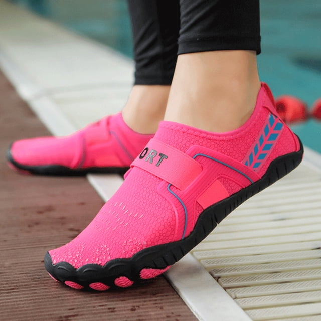 Zapatos de buceo antideslizantes Zapatos de agua cómodos Suministros al aire libre (Rose Red 35) DQrwqpou Tenis De Mujer Tenis De Hombre