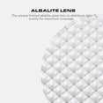 thumbnail image 4 of Four Bros 6 inch Recessed Ceiling Shower Trim with Frosted Albalite Lens Light Cover (White), 4 Pack, 4 of 6