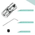 thumbnail image 4 of Acoplamiento de Eje Universal Rotatable Uxcell 2mm a 2mm L18 x D8 con Llave de Acero 5 Paquete, 4 of 7