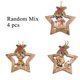 thumbnail image 3 of 4 piezas de adornos colgantes de madera con estampado de estrellas y corazones, adornos para árbol de Navidad, manualidades de madera para hacer tú mismo, regalo para niños, decoración para fiesta de, 3 of 5
