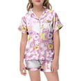 thumbnail image 4 of Girls Playful Daily Wear Painted Home Outfit Set Comfortable Pajamas For Children Design, 4 of 4