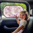 thumbnail image 3 of Yuyamidu Cute Axolotl Car Window Shade for Side Window Cherry Blossom Sun Shade for Car Window Sunshade 2 Pack Sun Visor for Car SUV Truck Blocks Heat and Glare Protection, 3 of 7