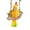 C, variant on Garden Ornaments Outdoor Hanging Parrot Statue, 5.51x3.74x1.57 Inch Red Resin Bird Figurine, Tropical Patio Tree Decor Yard Art with Jute Rope Swing, YDYB