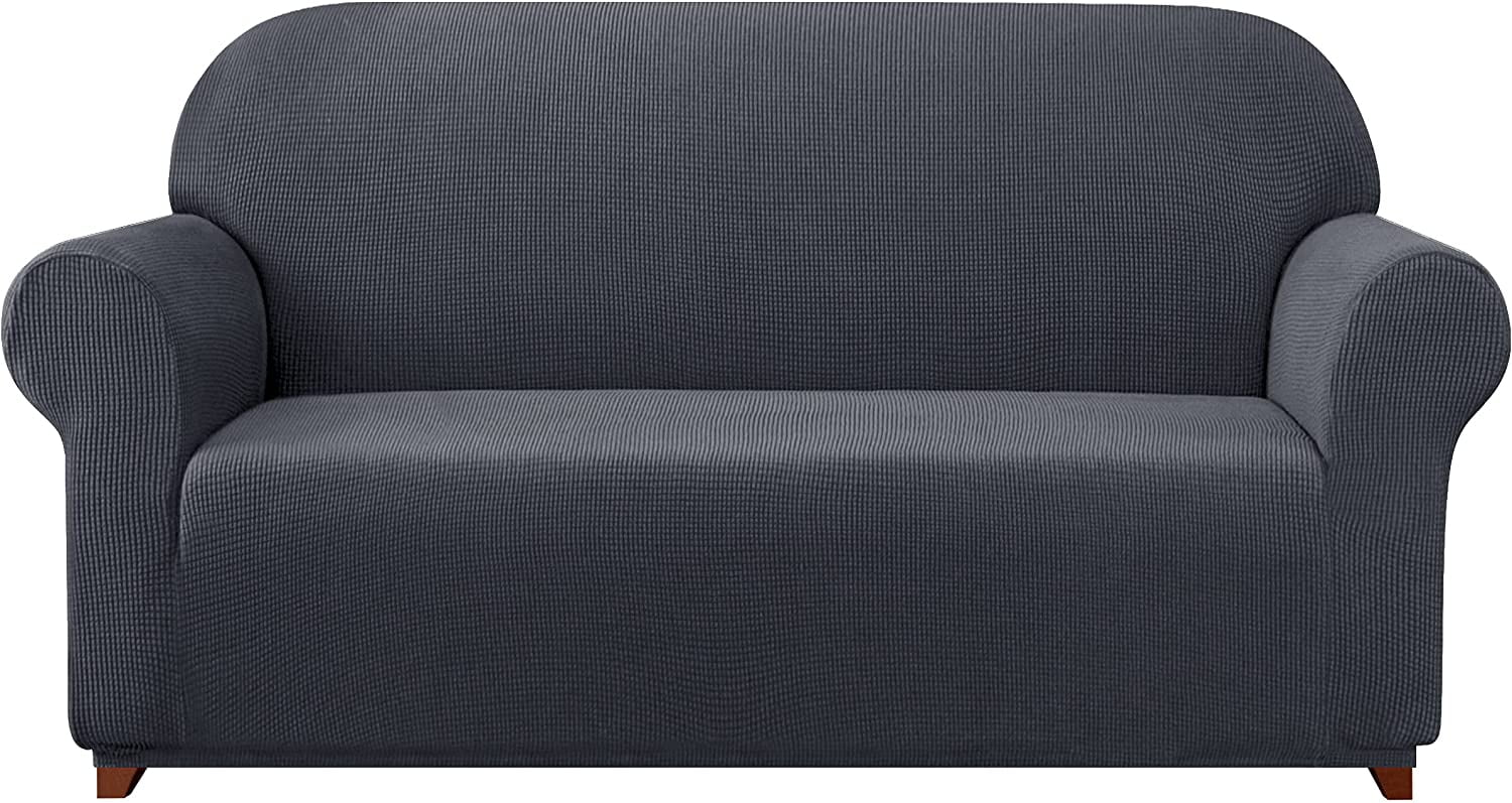 Subrtex 1-Piece Stretch Sofa Slipcover Non Slip Couch Cover (Sofa, Gray)