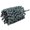 Grey, variant on Weiler CrossFlex Standard Duty Bore Brush 2-7/8 Diameter 240SC Grit 34252
