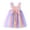 Sky Blue, variant on Toddler Dress Sleeveless Rainbow Delightful Modern Playful Mesh Tulle for Party Dress Set