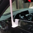 WSTEER 2 Sets of Plastic Car Window Flagpoles Clipon Flagpoles