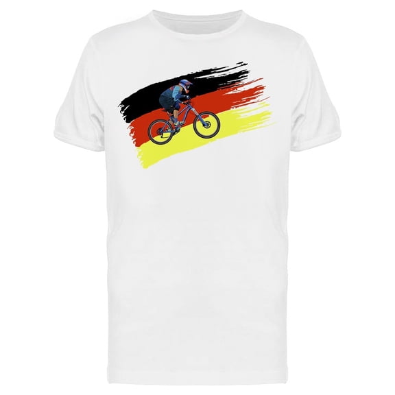Cyclist Flag Of Germany Tee Men's -Image by Shutterstock