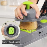 Howarmer 14 in 1 Multifunctional Vegetable Onion Chopper Dicer Slicer, Kitchen Mandoline Food Chopper Cutter Slicer with 8 Blades, Carrot and Garlic Chopper with Container