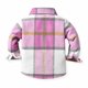 thumbnail image 3 of Abrigo De Invierno Para Niños Pequeños Niños Prendas De Abrigo Chaquetas Camisa De Franela Chaqueta A Cuadros Manga Larga Solapa Botón Abajo Camisas Abrigos Otoño Tops Rosa Odeerbi LM103-2735, 3 of 8