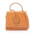thumbnail image 1 of Pre-Owned LOEWE Barcelona handbag, leather, women's, orange (Good), 1 of 9