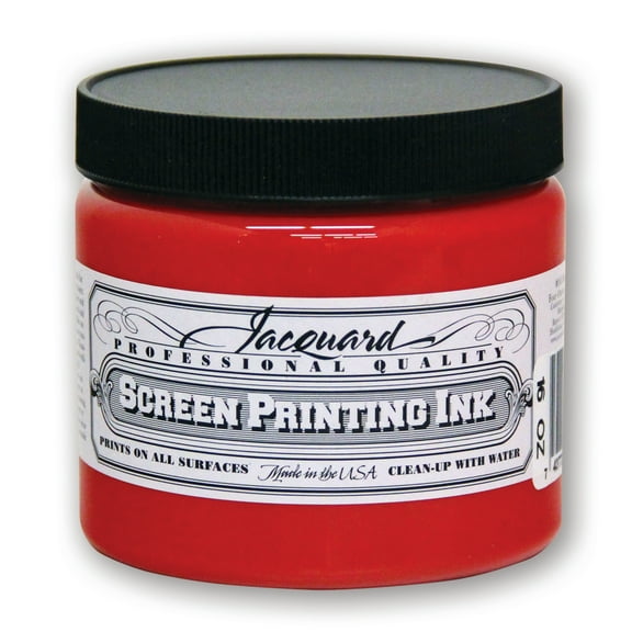 Jacquard Professional Screen Printing Ink, 16 oz., Bright Red