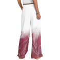 thumbnail image 4 of kaondbfi Dress Pants Women Petite High Waisted Wide Leg Summer Beach Vacation Women's Pants Casual Trousers, 4 of 8