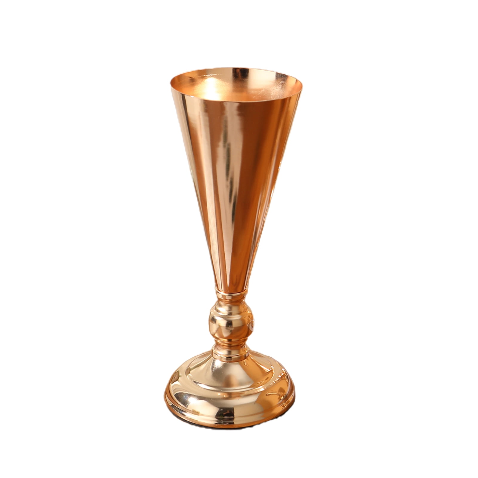 Gold Flower Vase Antique Fashion Metal Flower Pot Luxury Vases Decor