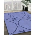 thumbnail image 3 of Ahgly Company Machine Washable Indoor Rectangle Transitional Sky Blue Area Rugs, 5' x 7', 3 of 7