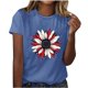 thumbnail image 1 of Fiudx Ofertas Relámpago Camisas de Manga Corta para Mujer, Estilo Independiente, para Mujer, 1 of 3